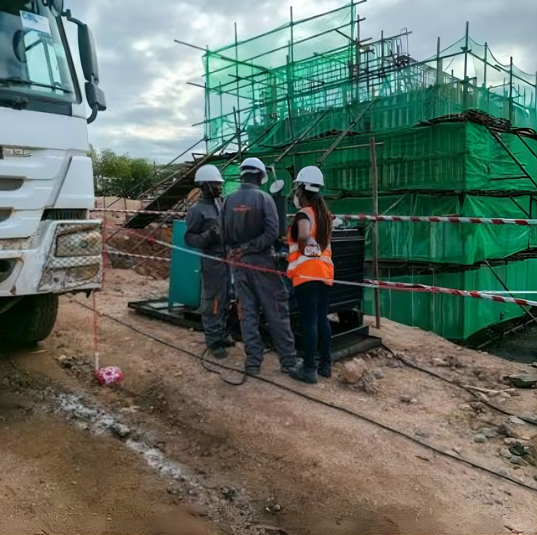 EIA/EMP practitioners on a project construction site